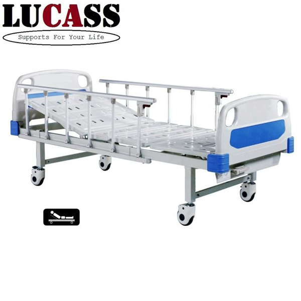 Thiết kế giường bệnh 1 tay quay Lucass GB-1 khá đơn giản
